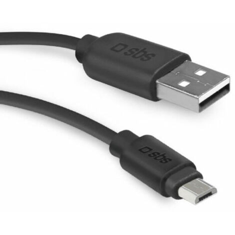 SBS TECABLEMICRO2K USB-A - Micro-USB-Kabel 2 m - Schwarz