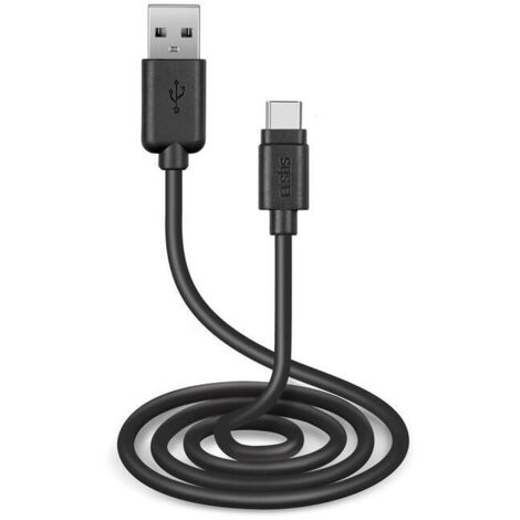 SBS TECABLETC3MTK cable USB USB 2.0 3 m USB A USB C Negro