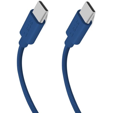 SBS TECABLETISSUETCCB câble USB USB 2.0 1,5 m USB C Bleu