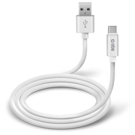 SBS TECABLPOLOTYPECW cable USB USB 2.0 1 m USB A USB C Blanco