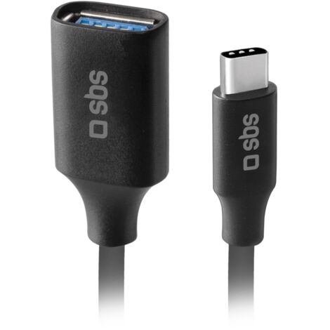SBS TEKABELOTGTCK câble USB USB 2.0 0,15 m USB A USB C Noir