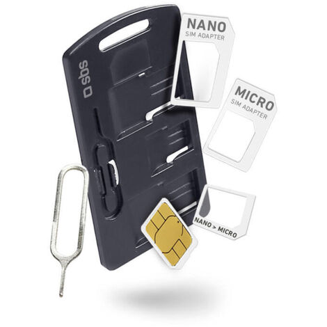 SBS TEKITSIMADAPTK adaptador para tarjeta de memoria sim / flash Adaptador para tarjetas SIM