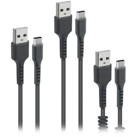 SBS TEKITUSBC3IN1K cavo USB USB 2.0 2 m USB A USB C Nero
