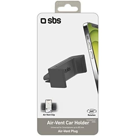 SBS TESUPAIRCLIP soporte Soporte pasivo Teléfono móvil/smartphone Negro