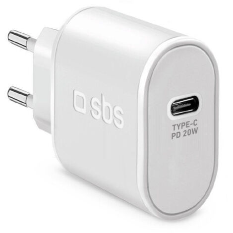 SBS TETR1CPD20 adaptador e inversor de corriente Interior 20 W Blanco