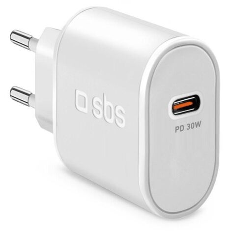 SBS TETR1CPD30 Caricabatterie per dispositivi mobili Universale Bianco AC