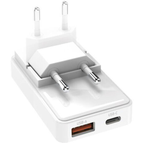 SBS TETRGANUSBTCFOLD65W cargador de dispositivo móvil Universal Blanco Corriente alterna Carga rápida Interior, Exterior