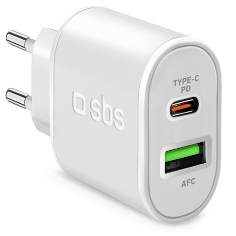 SBS TETRPD20W Ladegerät de Mobilgerät Smartphone, Tablet WhiteCurrent alternFast Charge Indoor