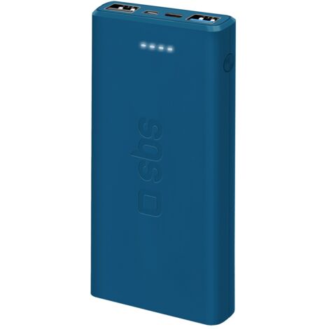 SBS TTBB10000FASTA banque d'alimentation électrique Lithium Polymère (LiPo) 10000 mAh Cyan