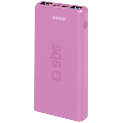 SBS TTBB10000FASTP banque d'alimentation électrique Lithium Polymère (LiPo) 10000 mAh Rose