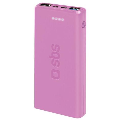 SBS TTBB10000FASTP batteria portatile Polimeri di litio  LiPo  10000 mAh Rosa