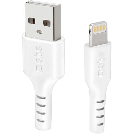 SBS USB Data Cable Apple Lightning C-89 1m wh