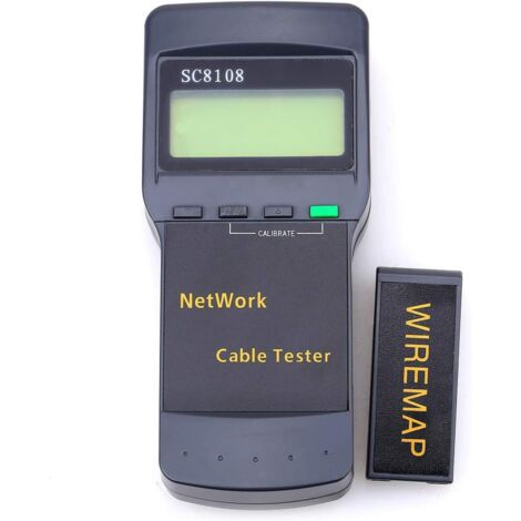 SC-8108 Analizador de red Cable Comprobador de cable Probador de cable RJ45 LAN Cable Prueba Kit de herramienta