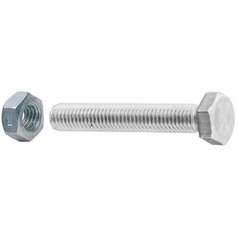 SC VITI A METALLO TESTA ESAG 5X 50 ZINC C/DADO 10PZ