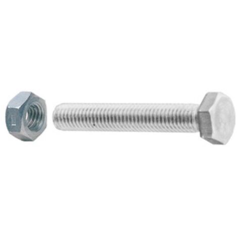 SC VITI A METALLO TESTA ESAG 8X100 ZINC C/DADO 2PZ