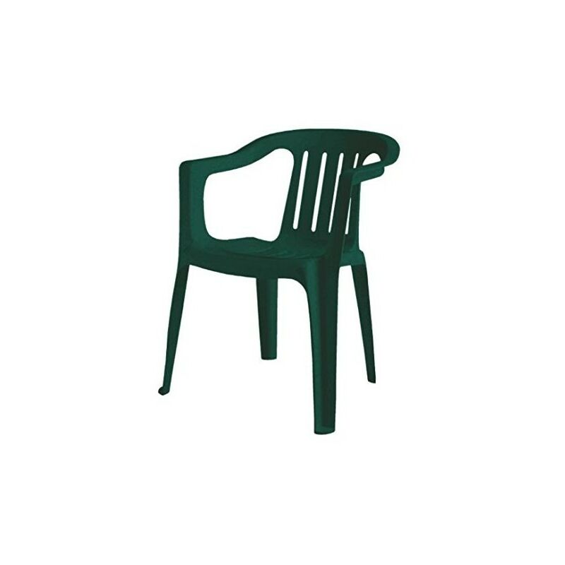 Chaise monobloc Giada tavelure vert forêt