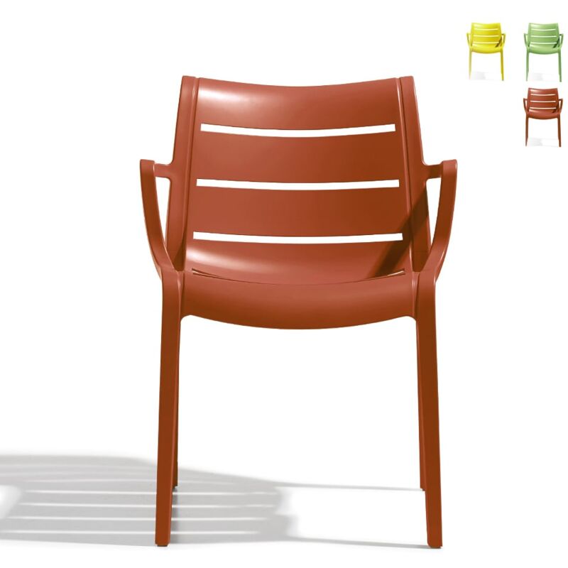 

Scab Sunset silla para bar,jardín y cocina de diseño moderno con reposabrazos | Marrón