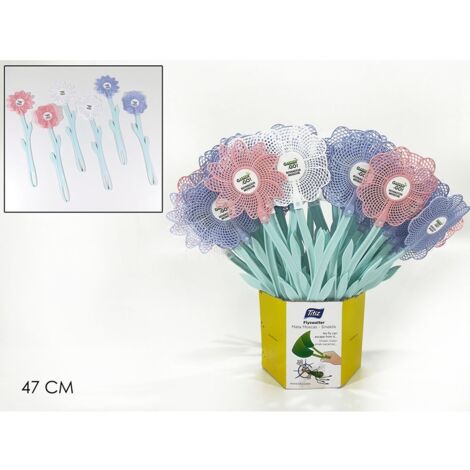 SCACCIA INSETTI A FIORE IN 3 COLORI