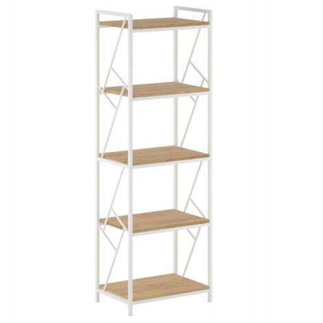 SCAFFALATURA IN LEGNO LOFT ROVERE NATURALE 5 LIBRERIE PER STANZA