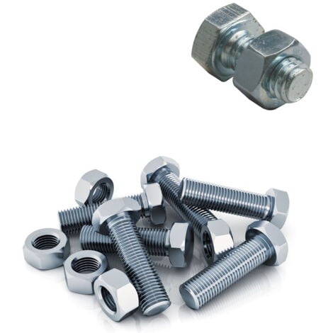 SCAFFALATURA in metallo COMPONIBILE varie misure e portate tipo pesante con rinforzo - Componente: Kit 20 bulloni con dado M8x12