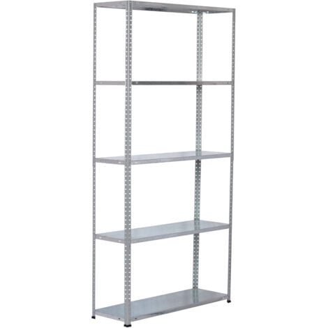 7H SEVEN HOUSE Scaffalatura metallica modulare SteelSmart con 5 ripiani 200 kg 180x30x90 cm 7house