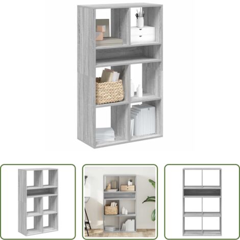 Scaffalatura per libri -  Libreria Grigio Sonoma 66x31x112 cm in Legno Multistrato