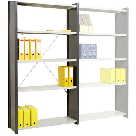 Scaffalatura per ufficio - Scale chiuse - Modulo di partenza: 2000x1000x388mm - RAYBUR/EF/201038/D