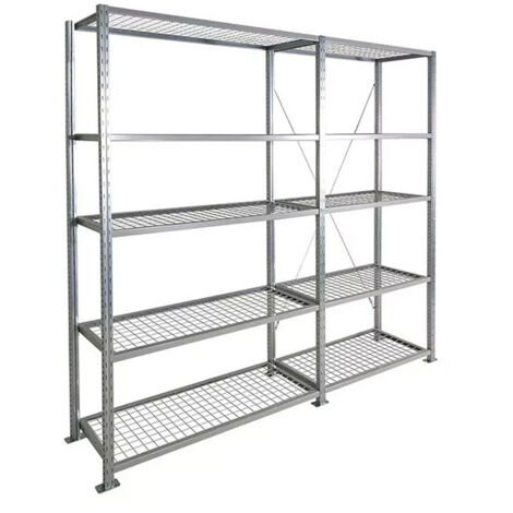 Scaffalatura standard Sprinkler - 5 livelli - Elemento successivo - LxHxP: 1250x2000x600mm - Utilizzabile solo con un modulo iniziale - RAYOSPR/201250/S