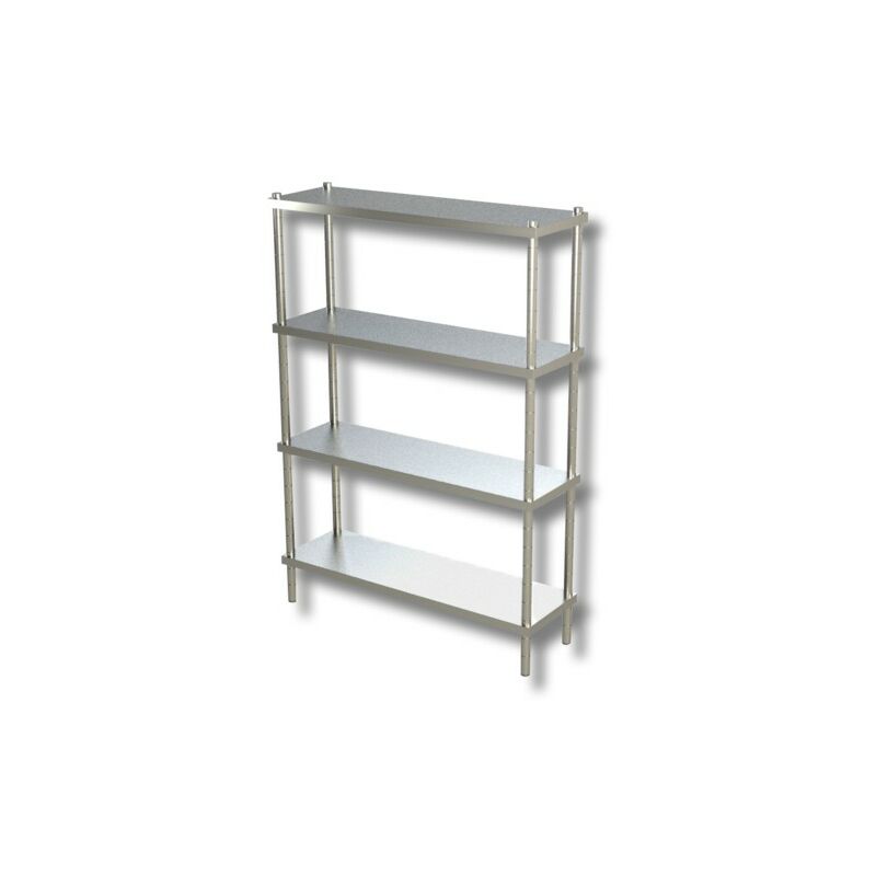 Scaffale 120x60x180 scaffalatura 4 ripiani lisci