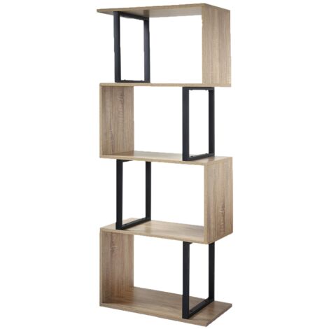Scaffale 4 livelli decorazione Legno L60 cm