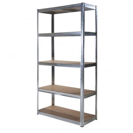 SCAFFALE 5 RIPIANI 90X40XH180CM IN MDF E METALLO
