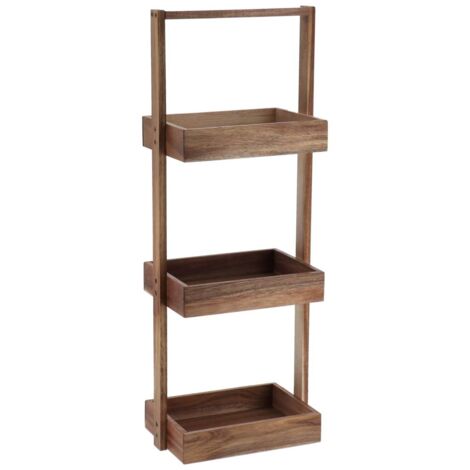 Scaffale a 3 piani in mdf di acacia - acacia - Tendance