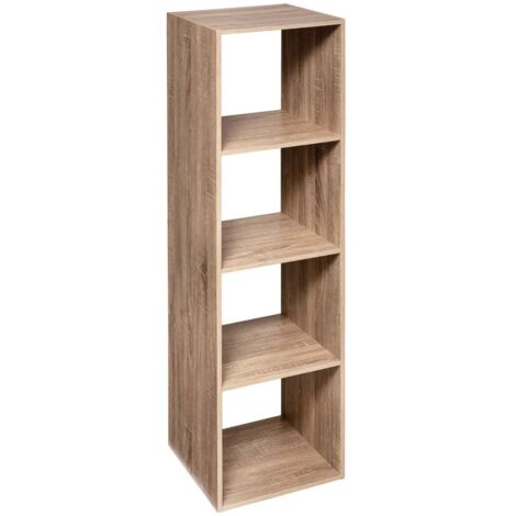 Scaffale a colonna a 4 scomparti mix n modul effetto rovere naturale - 5five