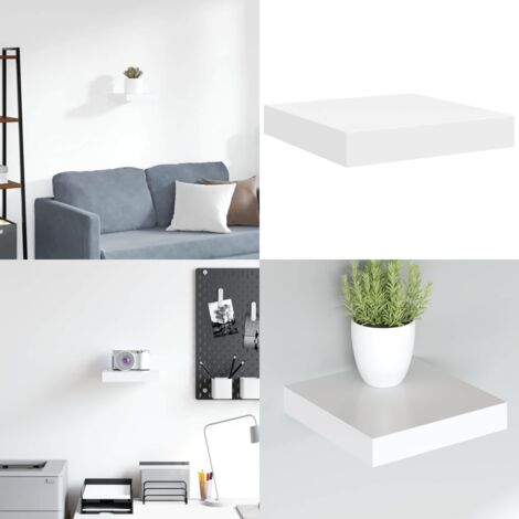 Scaffale a Parete Bianchi 23x23,5x3,8 cm in MDF - Scaffale a parete - Supporto espositivo