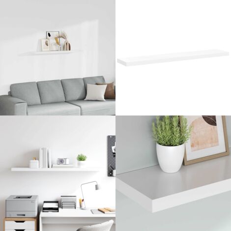 Scaffale a Parete Bianco 120x23,5x3,8 cm in MDF - Scaffale a parete - Scaffale in mdf