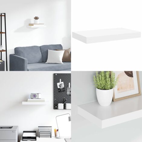 Scaffale a Parete Bianco 40x23x3,8 cm in MDF - Scaffale a parete - Supporto espositivo