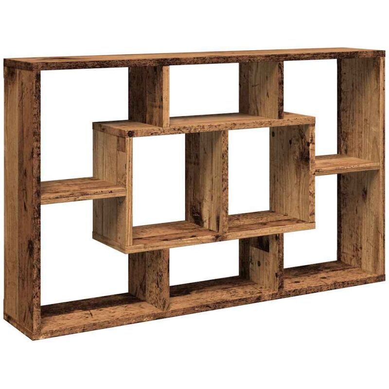 Scaffale A Parete Legno Antico 85x16x52,5 Cm Legno Multistrato Vidaxl