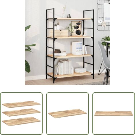 Scaffale a parete -  Mensole da Parete 3 pz 60x40x2 cm Legno Acacia Non Trattato