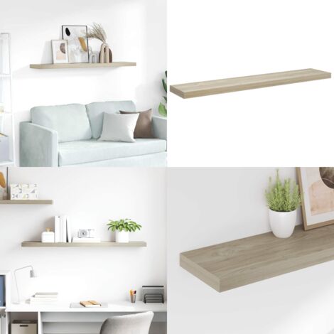 Scaffale a Parete Rovere 120x23,5x3,8 cm in MDF - Scaffale a parete - Supporto espositivo