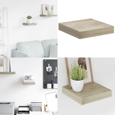 Scaffale a Parete Rovere 23x23,5x3,8 cm in MDF - Scaffale a parete - Supporto espositivo