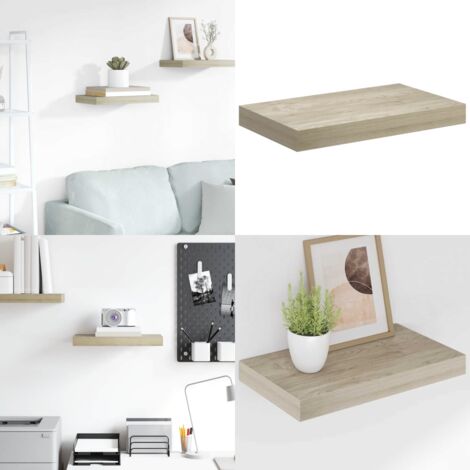 Scaffale a Parete Rovere 40x23x3,8 cm in MDF - Scaffale a parete - Supporto a parete