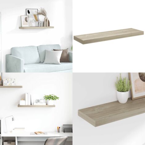 Scaffale a Parete Rovere 80x23,5x3,8 cm in MDF - Scaffale a parete - Scaffale in mdf