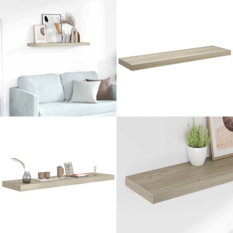 Scaffale a Parete Rovere 90x23,5x3,8 cm in MDF - Scaffale a parete - Supporto espositivo