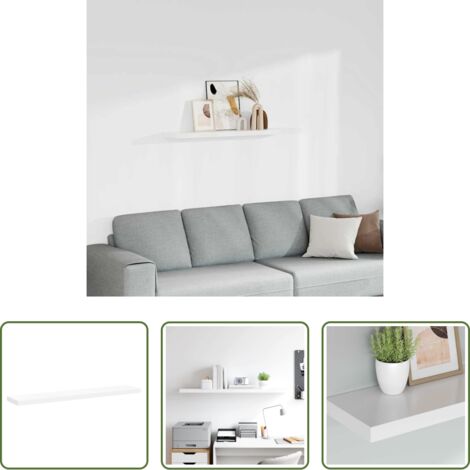 Scaffale a parete -  Scaffale a Parete Bianco 120x23,5x3,8 cm in MDF