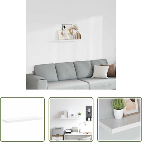 Scaffale a parete -  Scaffale a Parete Bianco 80x23,5x3,8 cm in MDF
