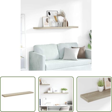 Scaffale a parete -  Scaffale a Parete Rovere 120x23,5x3,8 cm in MDF