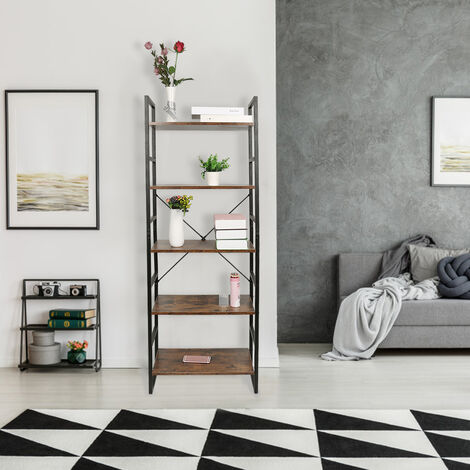 colore: Bianco 55 x 32 x 81 cm negozio giardino Scaffale portaoggetti per cucina soggiorno Sogesfurniture BHEU-SYS1011 