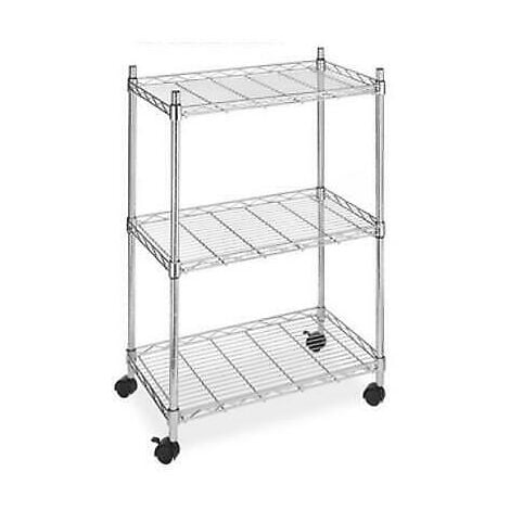 Himimi Scaffale da Cucina Carrello da Cucina Scaffale in Metallo Scaffale  avvolgibile in Acciaio Cromato 5 Ripiani con Ruote L59 x L35 x H183cm,  Argento : : Casa e cucina