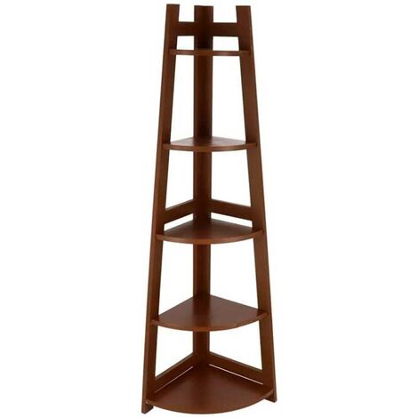 BAKAJI - Libreria Scaffale Mensole Da Parete Angolare Design Moderno In  Legno Melaminico Con 5 Ripiani Ad Angolo Dimensioni 123 X 20 Cm (arancione)  - ePrice