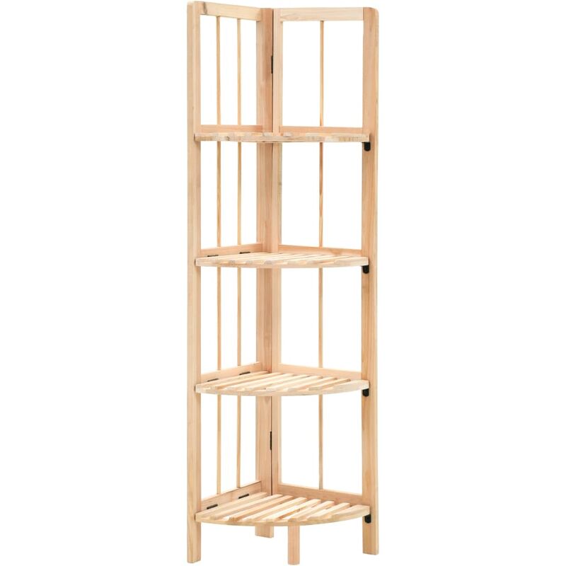 Libreria, Scaffale Portaoggetti ad Angolo in Legno di Cedro 27x27x110 cm Vidaxl 1639